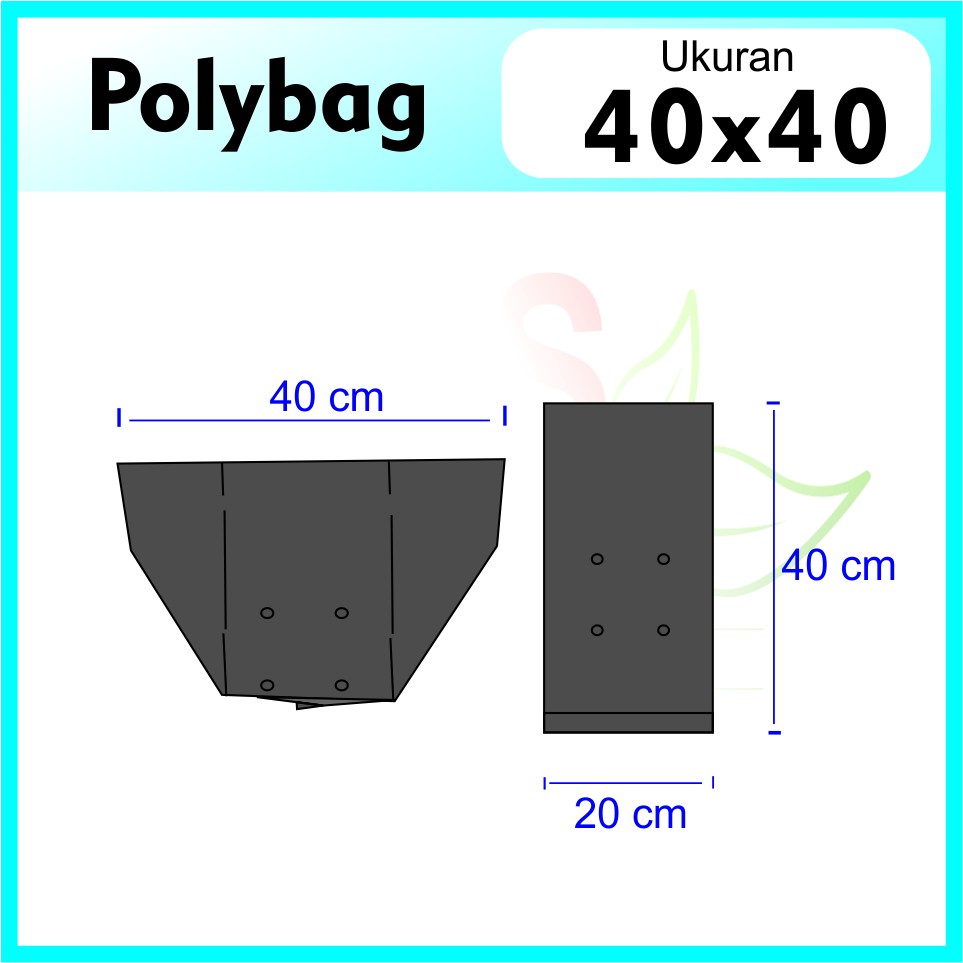 Polybag Polibag Polibek Ukuran 40x40 (isi 8 lembar)