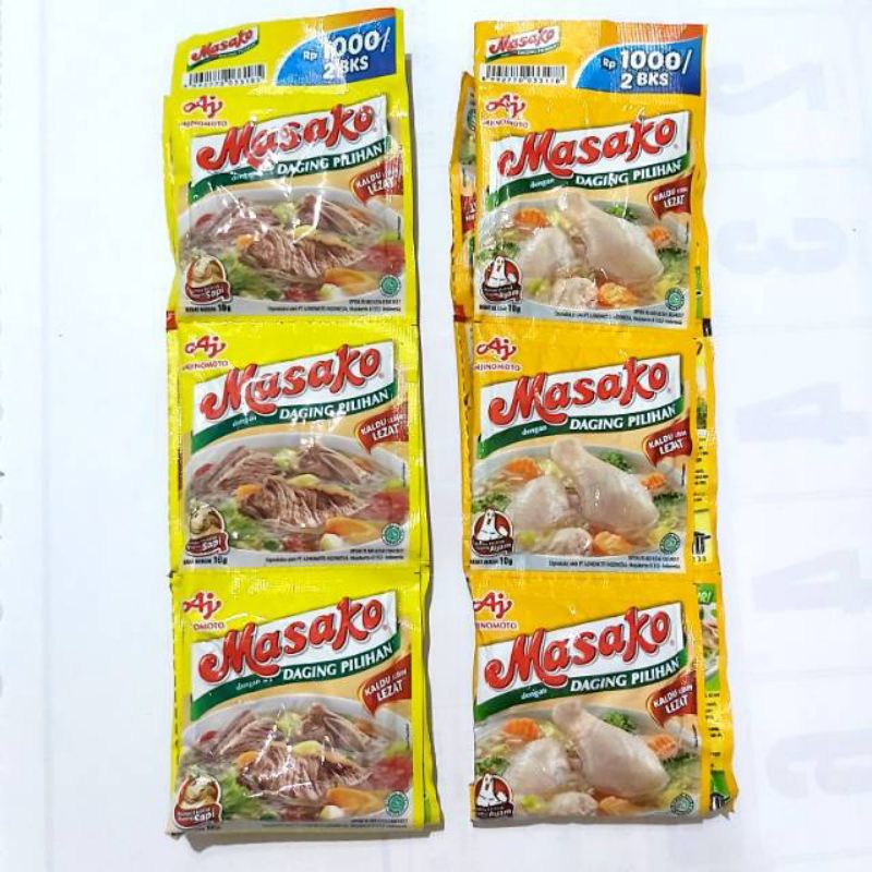 

Masako Sachet rasa ayam dan sapi 12sachet