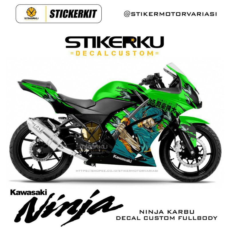 Sticker ninja 250 karbu / decal ninja 250 karbu / sticker ninja 250 full body