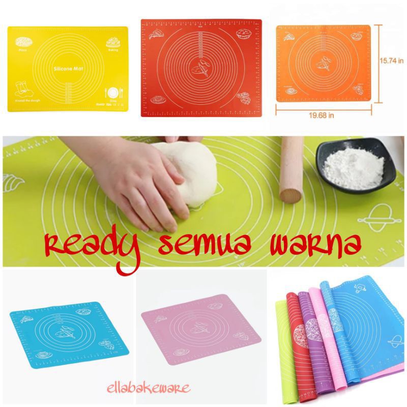 Baking Mat Silikon Alas Adonan Kue Cake Silicone Silikon Foodgrade Besar