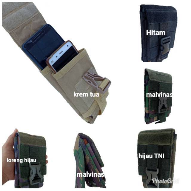 Termurah di Shopee Tempat Hp Tactical Double 5 Inc Sarung Hp Tactical Sarung Hp Army Pouch Hp