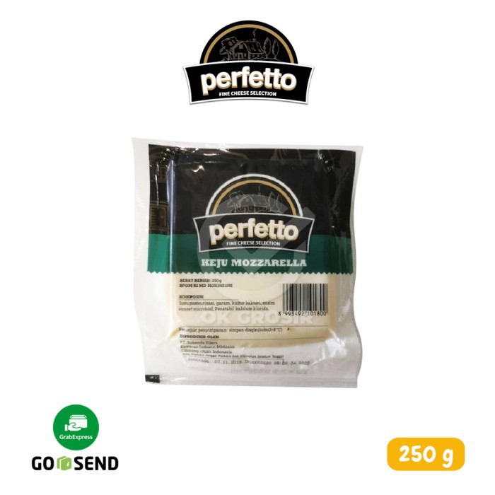 

Perfetto Keju Mozzarella KHUSUS GOSEND (250 gr)