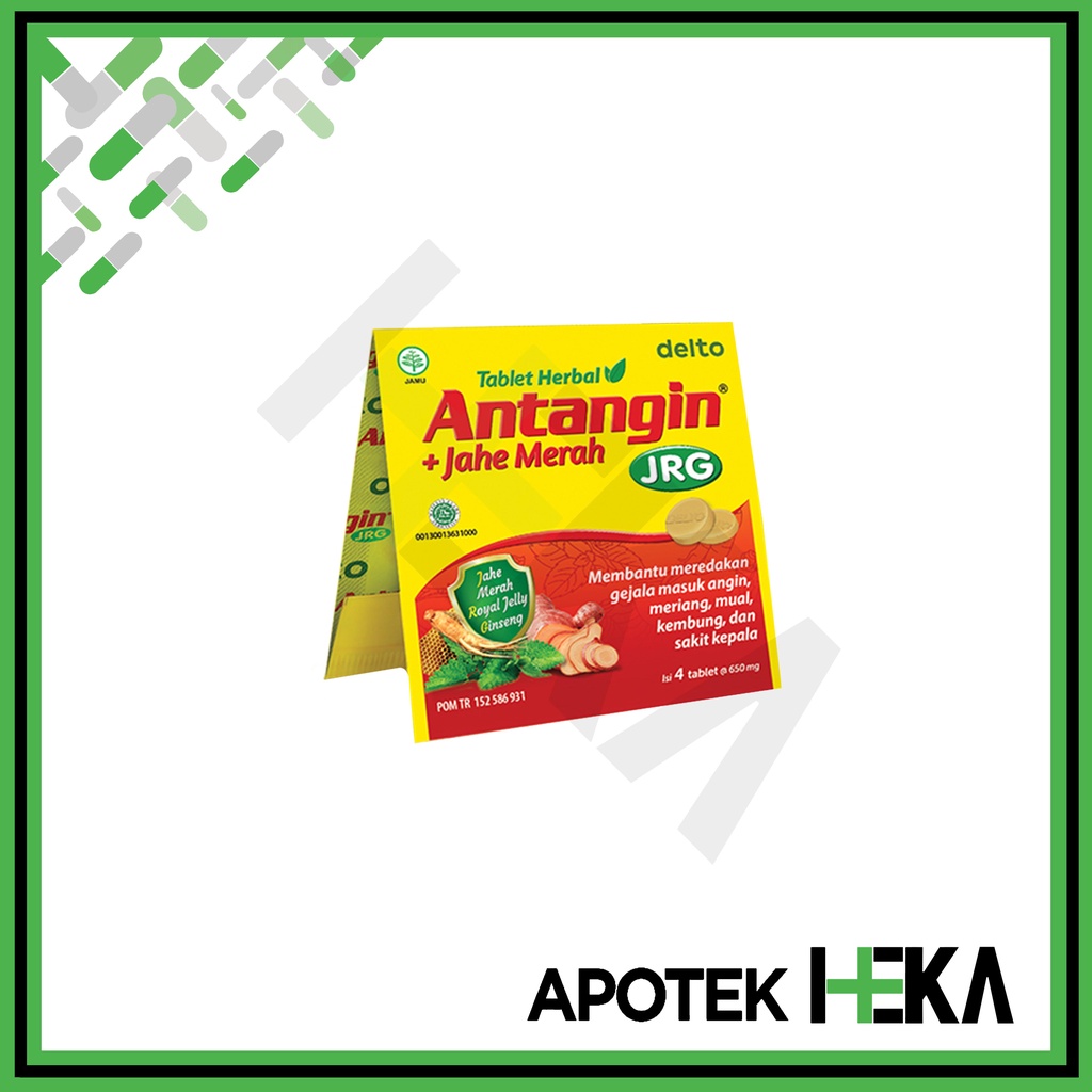 Antangin JRG Tablet Herbal + Jahe Merah Strip isi 4 Tablet (SEMARANG)