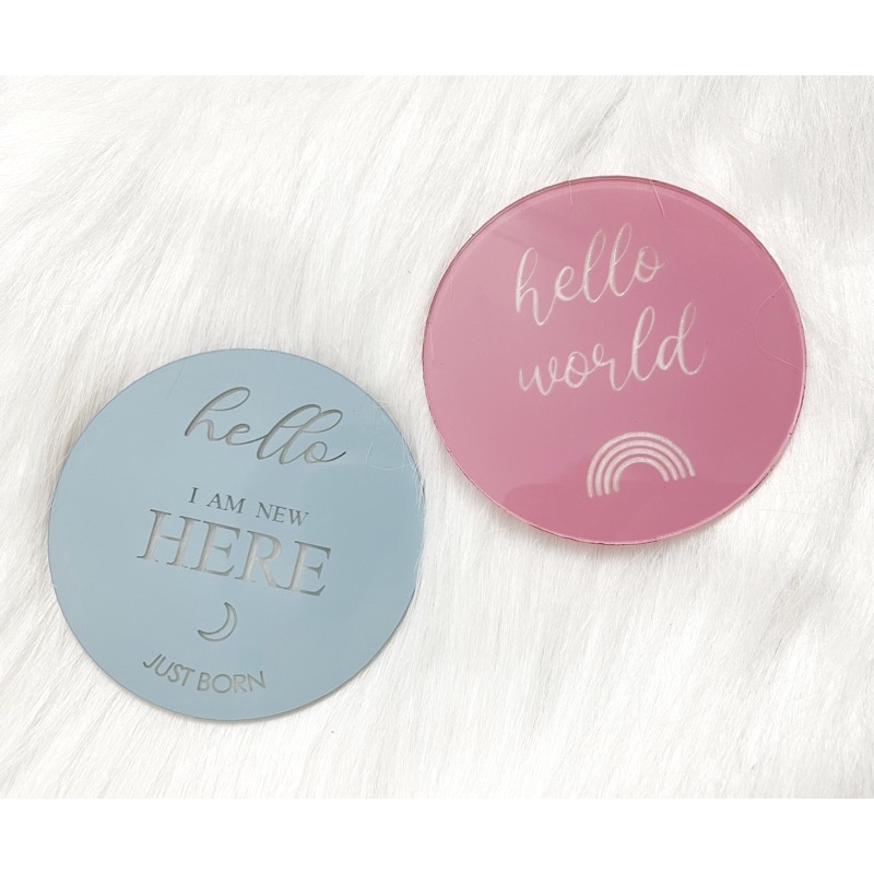 ACRYLIC MILESTONE DISC | PHOTO PROPS | AKRILIK | PROPERTI FOTO BAYI