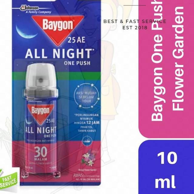 Baygon all night one push