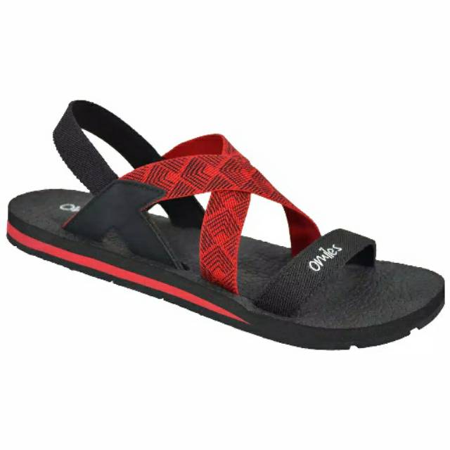  Sandal wanita Omiles  Alnis Black red Shopee Indonesia