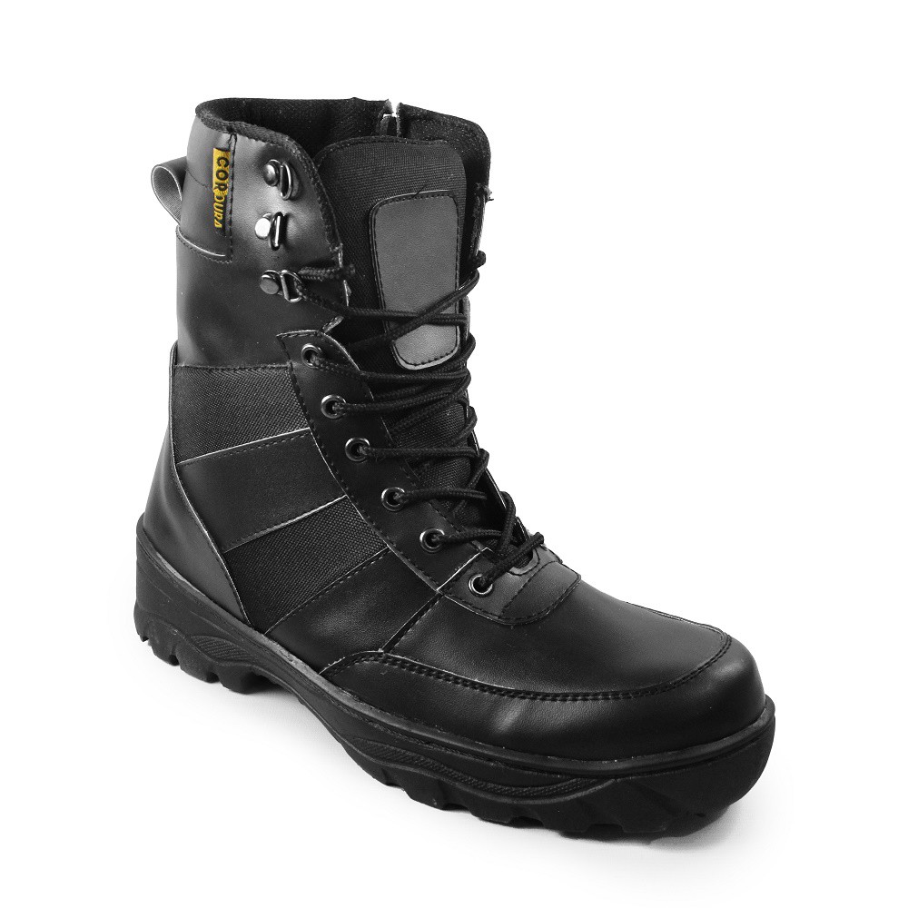 sepatu safety boots pria DLT ninja bikers ujung besi boot kerja proyek but PDL