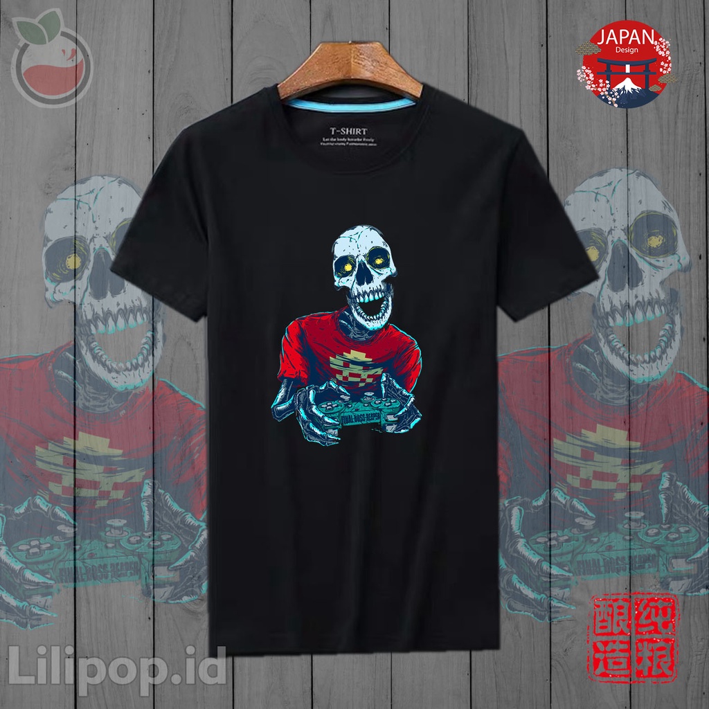 Lilipop Kaos Tshirt Pria Wanita Unisex Baju Distro Basic Lengan Pendek Cowok Kasual