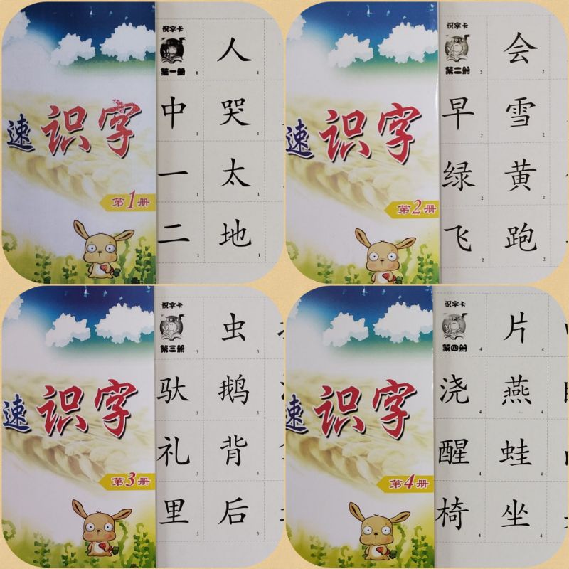 

kuai su shi zi 快速识字 Buku bahasa Mandarin anak-anak
