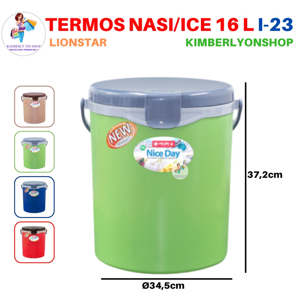 Rice Ice Bucket Hanami Termos Nasi Es 16 Liter I 23 Lion Star