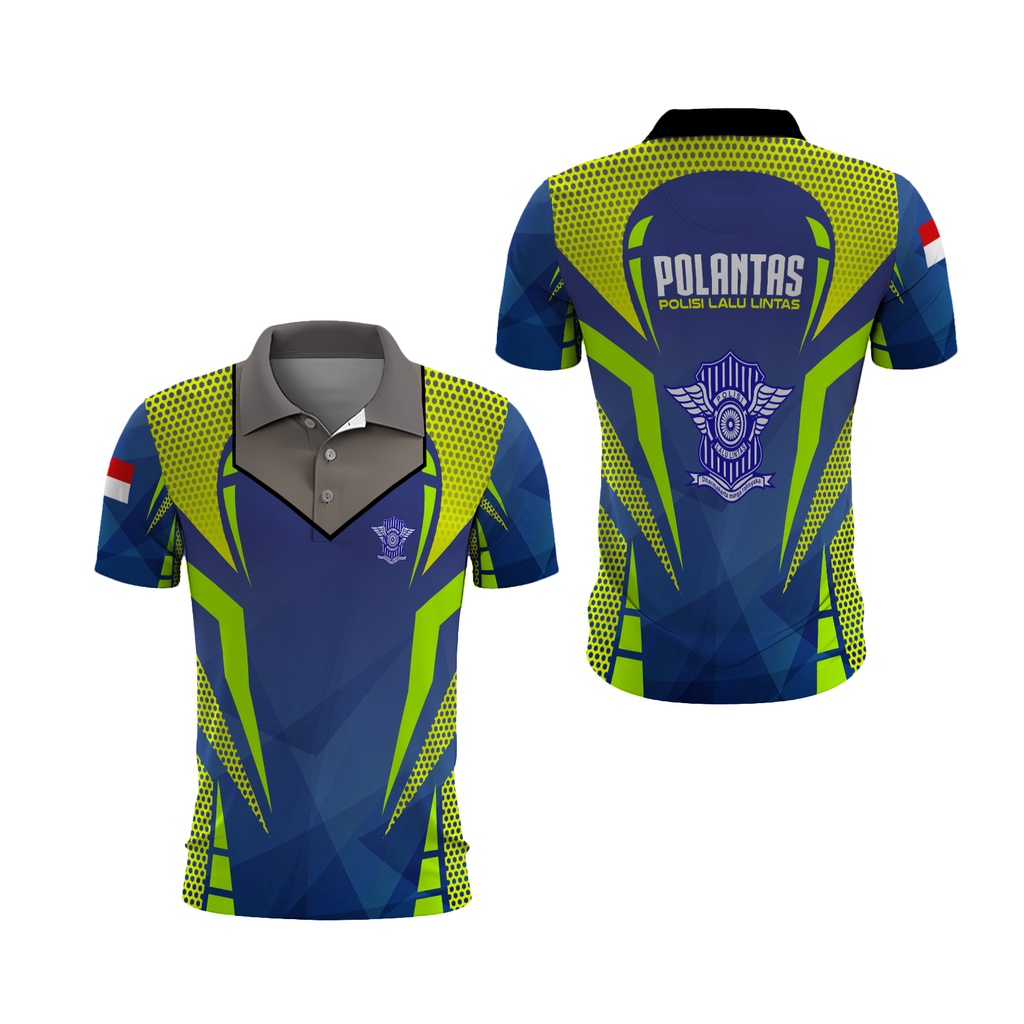 Fikastore - Kaos Kerah Polo Motif POLANTAS Fullprint