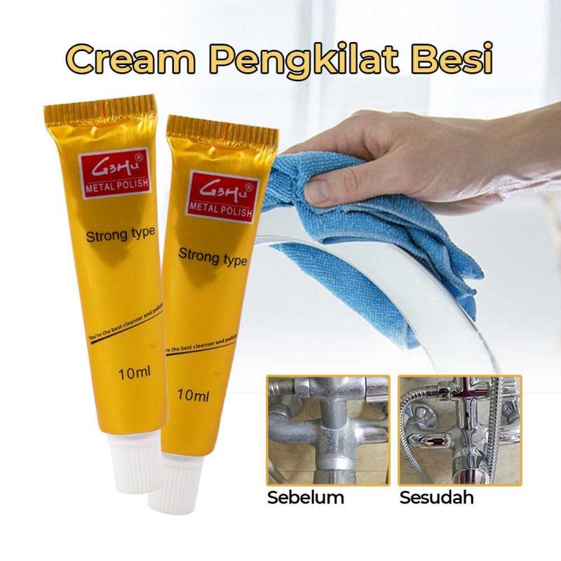 Cream Pengkilat Besi Steel Paste Metal Polishing 10ml