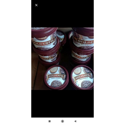 

selai golden fill choco crunchy repack 250gr