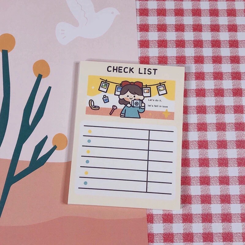 50 Lembar Memopad Check List To Do List-Beauty
