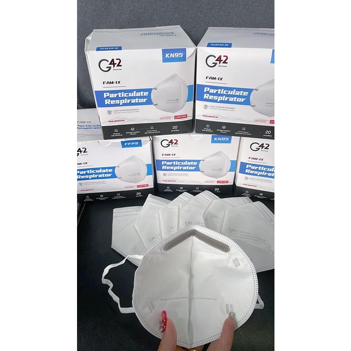 MASKER KN95 G42 FAM-1X EARLOOP 1 BOX 20 PCS