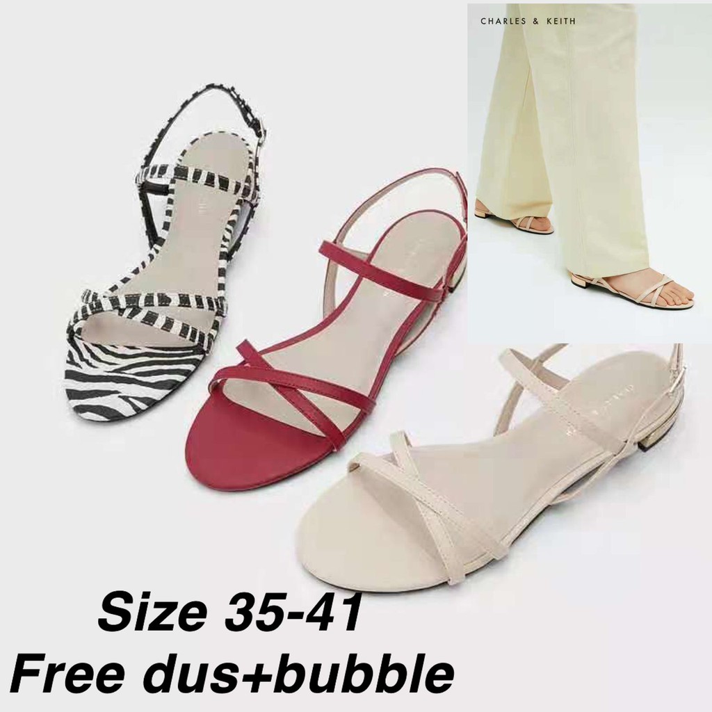 (LOLI-3230) FREE BUBBLE + KOTAK  SEPATU IMPORT DEWASA HEEL  TALI 3 WARNA