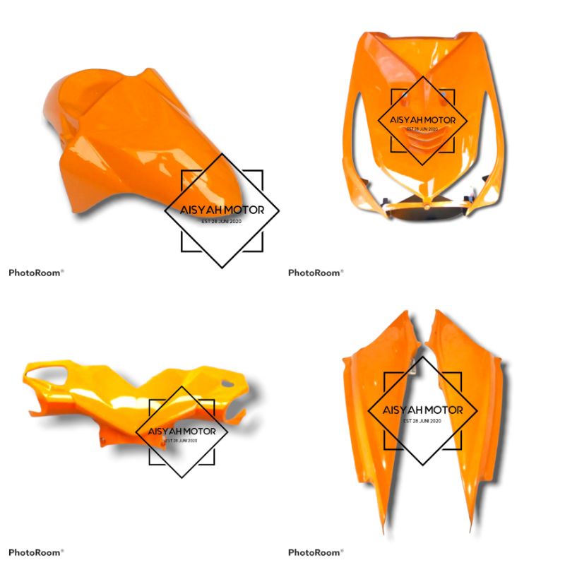 Bodi Halus Honda Beat Karbu Warna Oren Tahun 2008