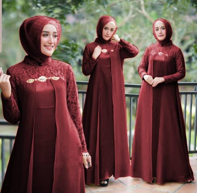 GAMIS MAXI ELENA / MOSCREPE KOMBY BRUKAT LAPIS FURING