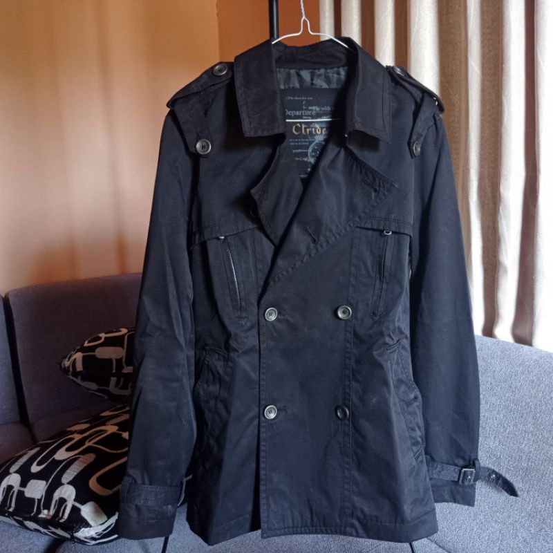Preloved Jaket Coat Hitam Pria Clride
