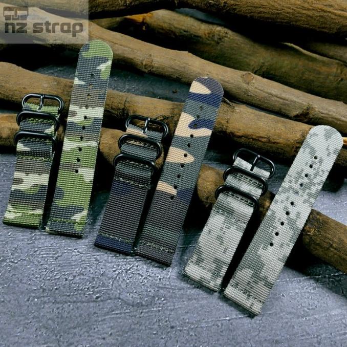 RECOMENDED [ ZP2 ] QUICK RELEASE ZULU STRAP CAMO 2 PCS STYLE STRAP SMARTWATCH