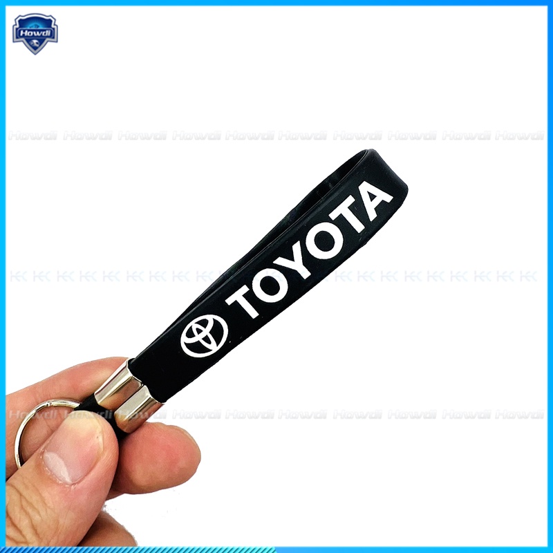 ☆Eksklusif☆Cover Kunci Mobil Bahan Silikon Dengan Logo Gantungan Kunci Untuk Toyota Camry Fortuner