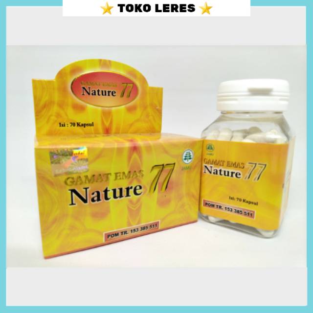 Obat herbal kapsul ekstrak gamat emas nature 77 | obat kencing manis asam urat maag anemia dll