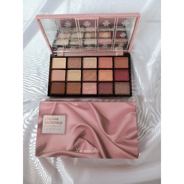 EYESHADOW PALLETE LA MEI LA 15 WARNA NATURAL SHIMMERY AND MATTE