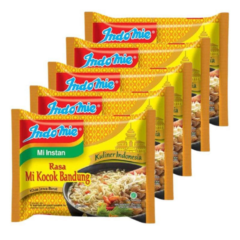 

Indomie Kocok Bandung Khas Jawa Barat Mi Instant Kuah Kuliner Indonesia Paket Isi 5 pcs