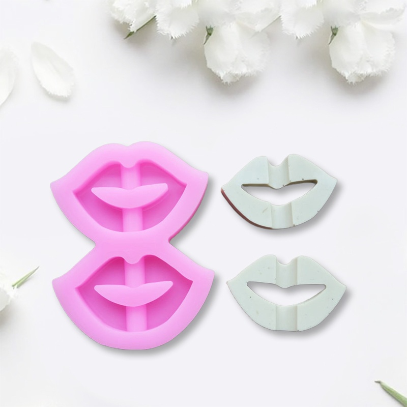 SIY  DIY  Lips Straws Topper Casting Silicone Mould Crafts Jewelry Making Tool Shiny Handmade Epoxy Resin Mold