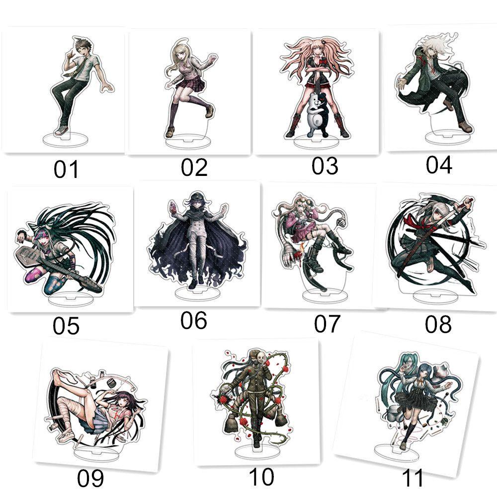 Stand Akrilik Agustina Saihara Shuuichi Tokoh Anime Monokuma Trigger Happy Havoc Nagito Komaeda Oma Kokichi Model Plat