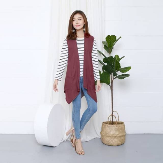 SALE murah... Cardigan model rompi Cardy Outer Rompi wanita