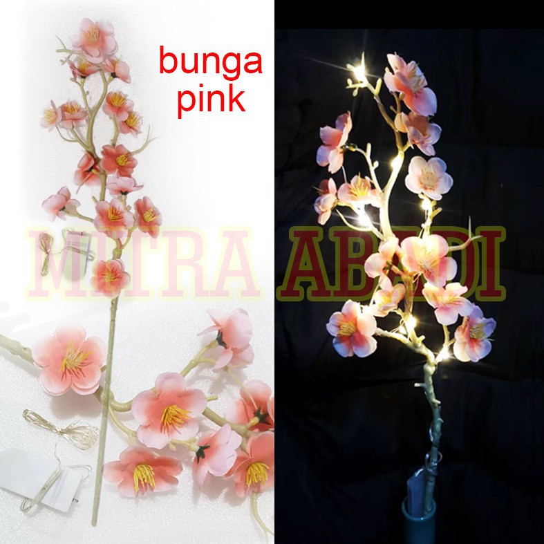 Dekorasi Vas Bunga / Ranting Pohon Lampu LED / Simulation Plum Blossom