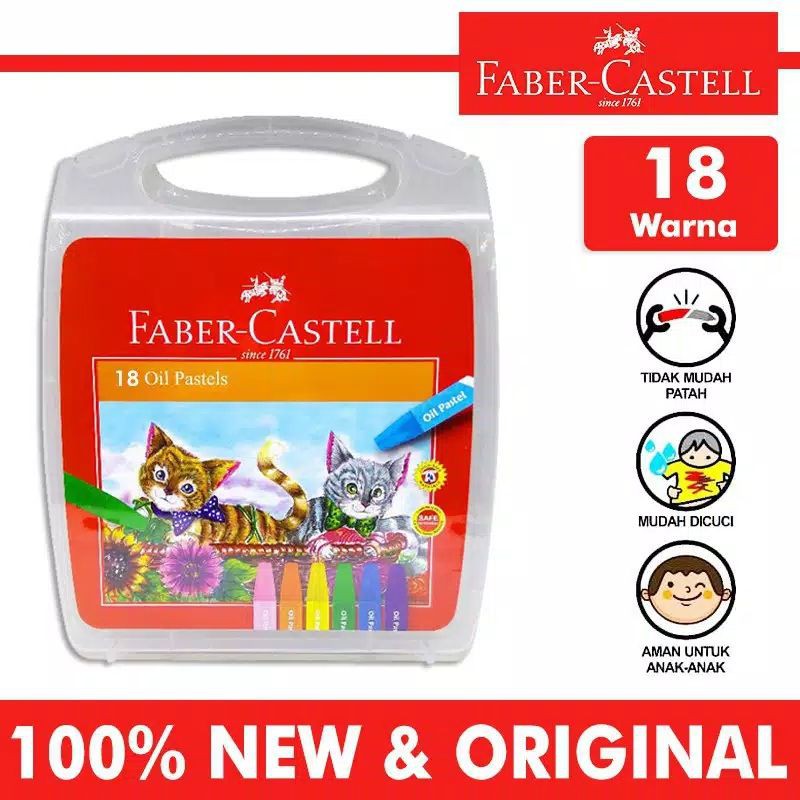 

Crayon Faber Castell 18 Warna Oil Pastel Ekonomis