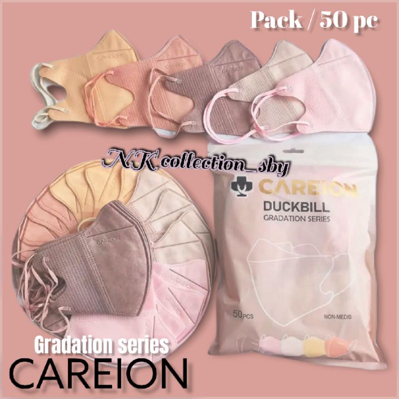 Duckbill Careion 4ply gradasi pastel mix shrimp powder shrimp matcha ~ Full colour series Duckbill c