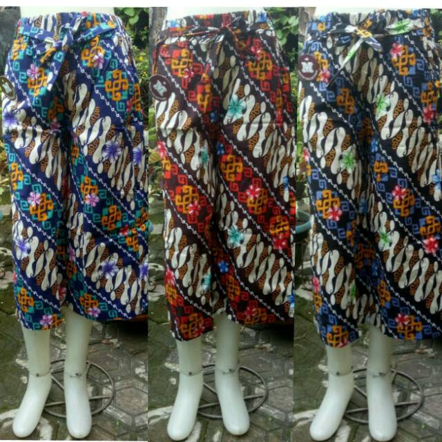 CELANA PENDEK BATIK | CELANA BATIK JUMBO | CELANA KULOT BATIK