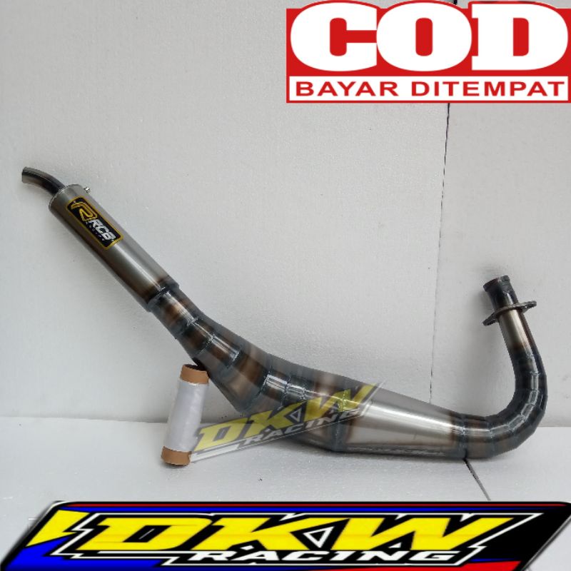 Knalpot RX King Telo Kobra Rcb Plat Karat