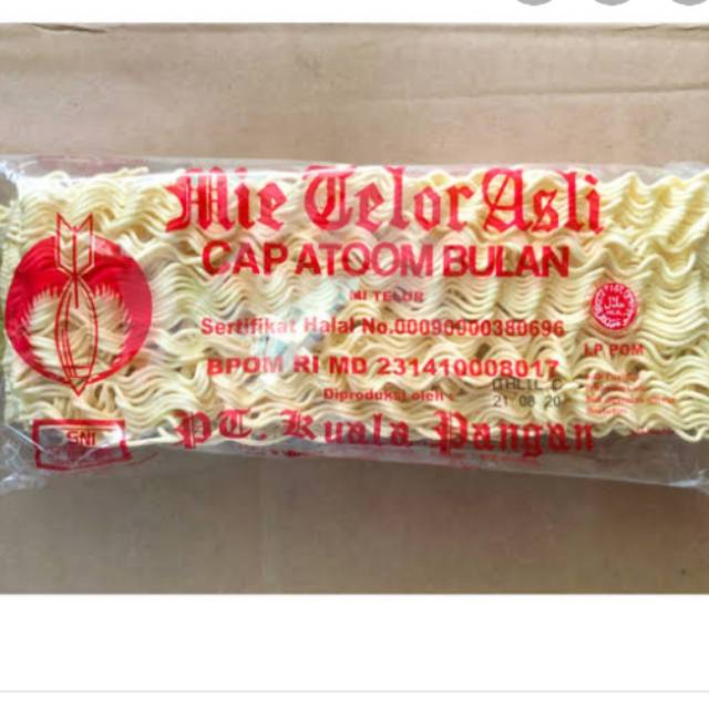 

MIE TELUR CAP ATOM BULAN | MIE TELOR CAP ATOM BULAN 200gr