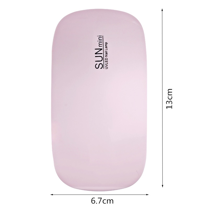 SUNmini Pengering Kutek Kuku UV LED Nail Dryer 6W - J03 Pink