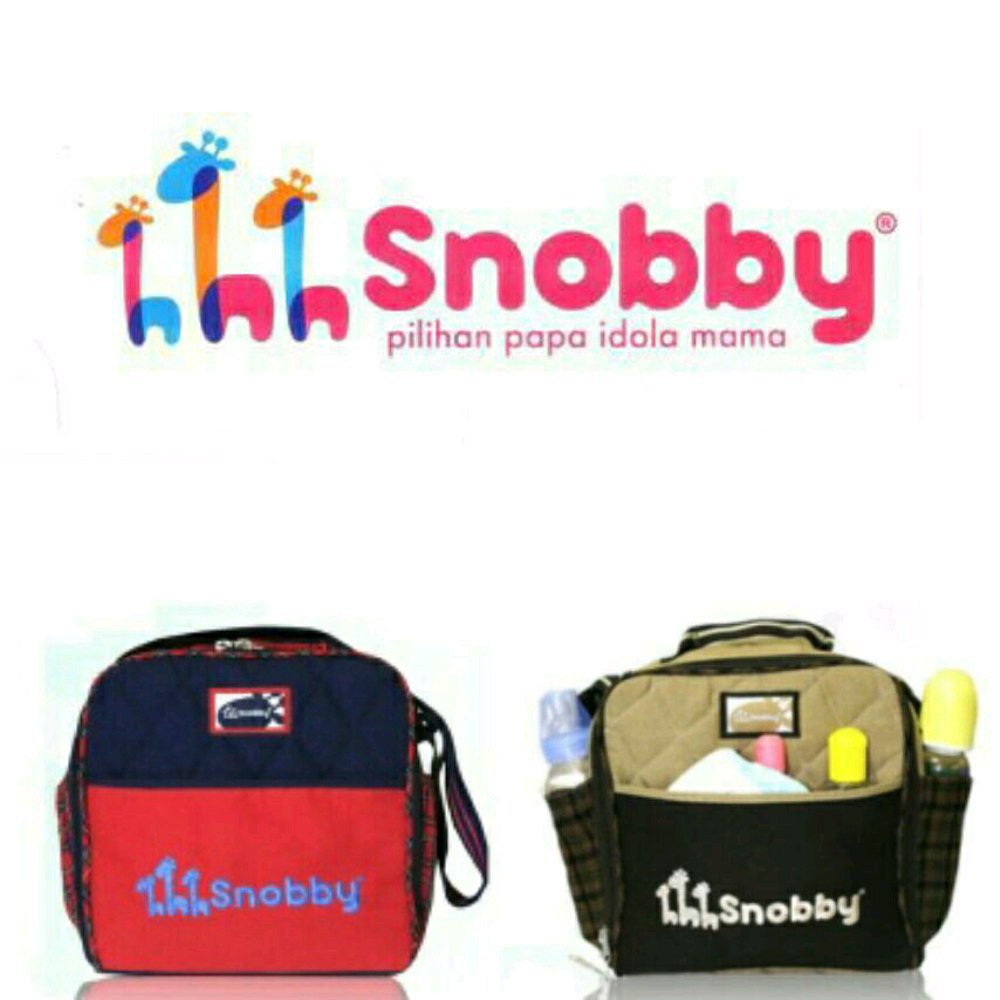 TAS BAYI SNOBBY BABY SMALL TAS POPOK BAYI TAS PERLENGKAPAN BAYI DIAPER BAG SNOOBY MURAH TAS BAYI KECIL LINE  / KECIL BORDIR  / ARTSY / SUMMIT SAKU KERUT SIMPLE LUCU