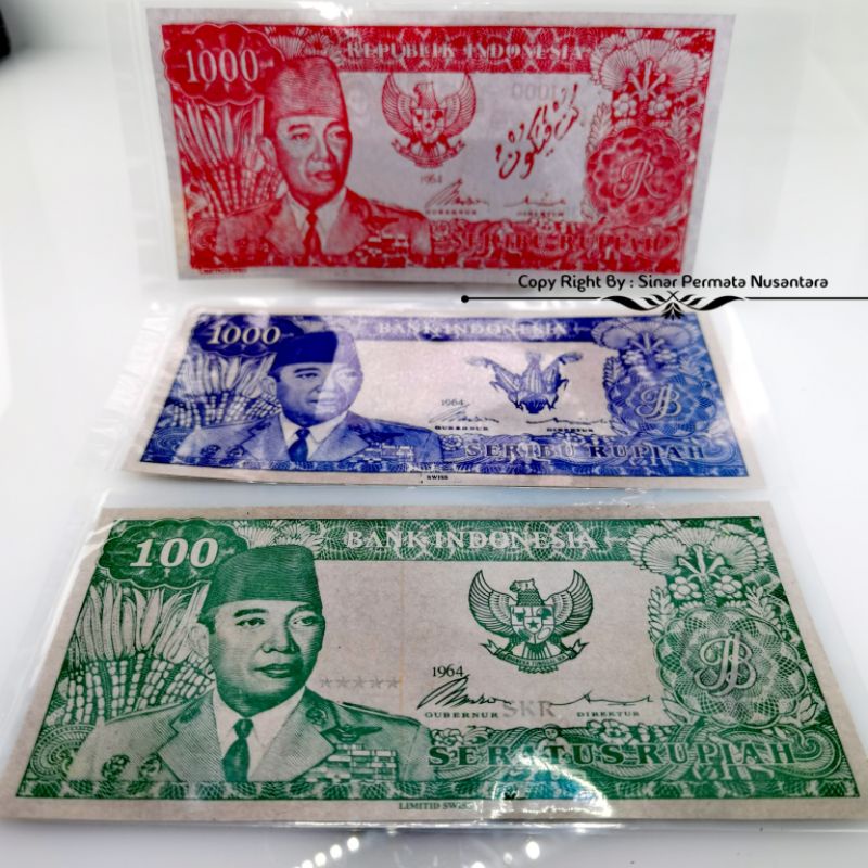 PROMO KEREN uang souvenir sukarno melengkung Uang Kuno