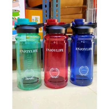 (EXTRA BUBBLE WRAP)Botol Minum Sport Enjoy Life 2 Liter/Botol Besar Enjoy BPA FREE