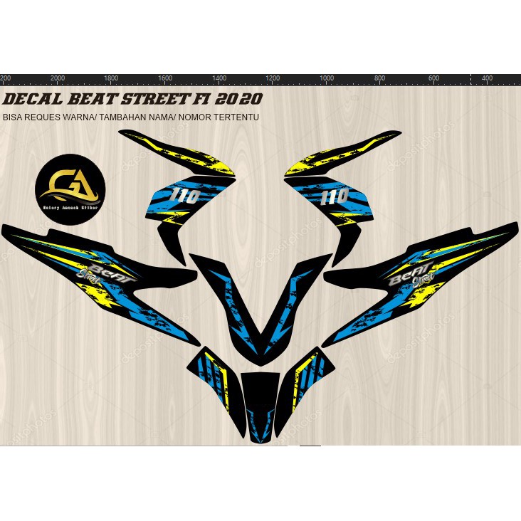 Decal Stiker Beat Street 2020 Rainbow