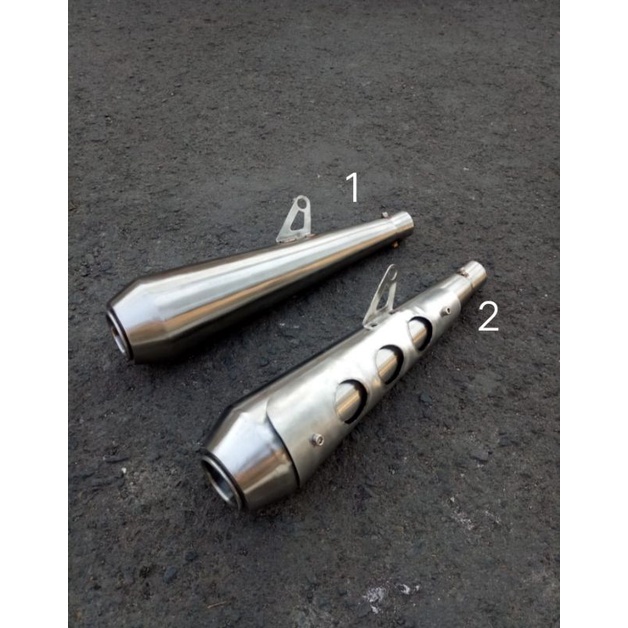 Knalpot japstyle stenlis- slencer knalpot Japs stenlis pnp gl mp cb tiger scorpio knalpot japstyle