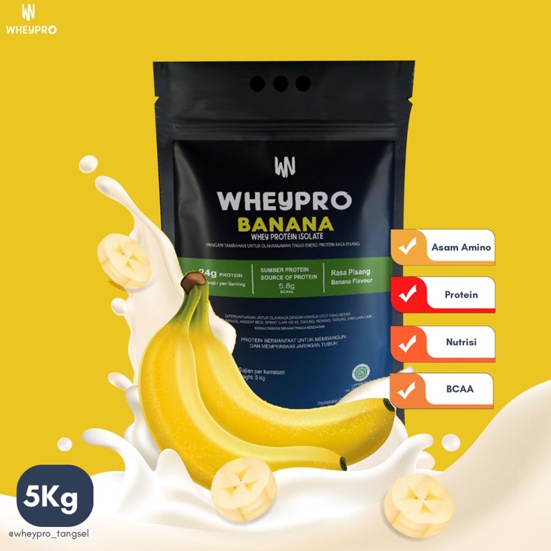 WHEYPRO ISOLATE BANANA 5Kg whey protein isolate
