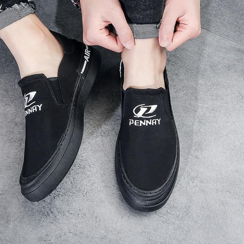 Paling Laris[LR 014]Pennay Men Shoes - Sepatu Slip On Pria POULTER ADAGIO Slip On Simple Kasual da