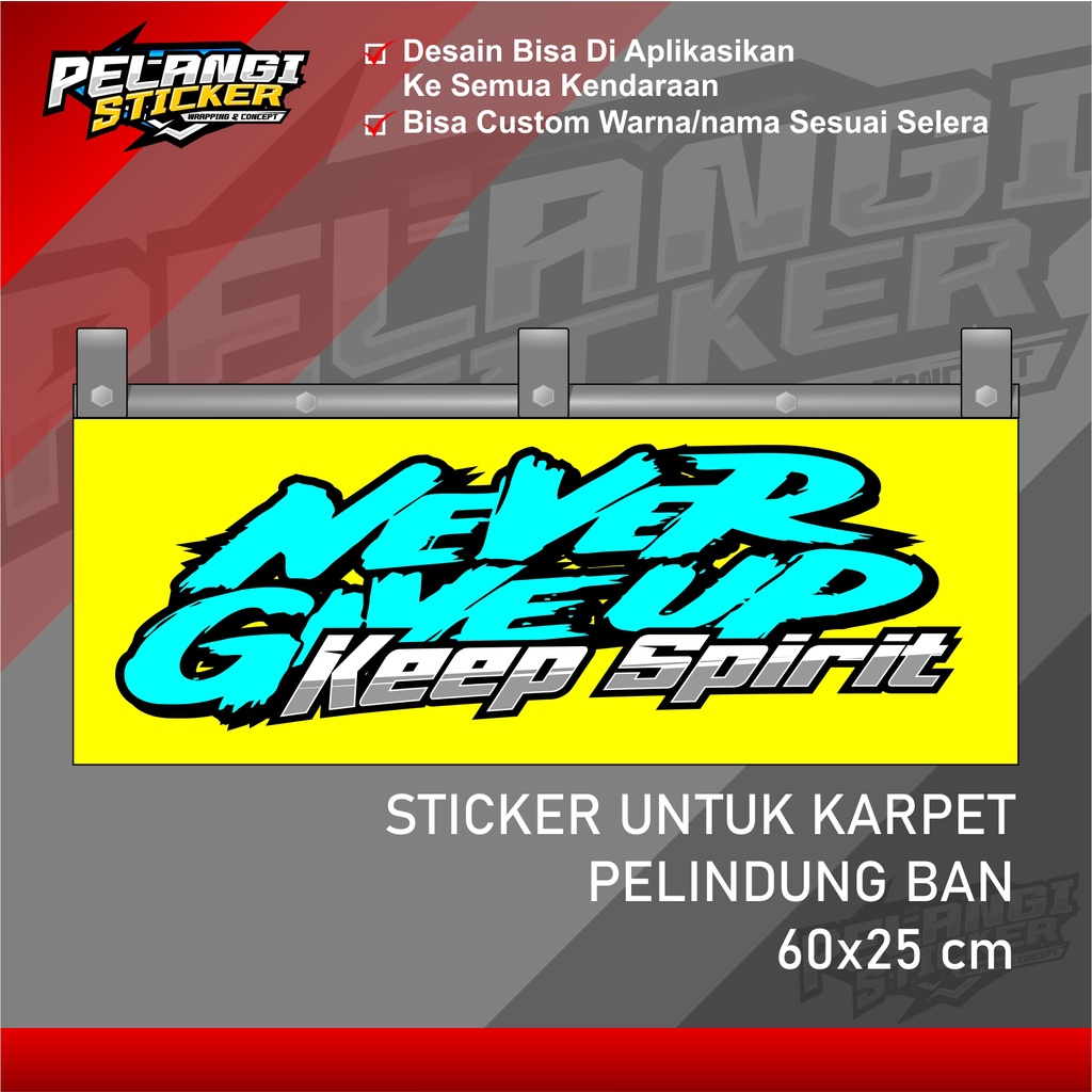 Stiker Karpet Belakang Truk Stiker Kepet Karpet Belakang Stiker Variasi Truck 11 truk 60x25cm printi