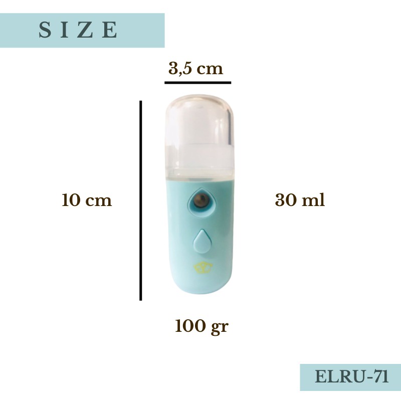 NANO MIST SPRAY mini facial USB hydrating moisturaizer skin protect Wajah