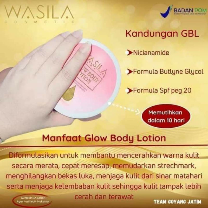 Body Lation Wasila Cosmetic,Glow Body Lation Wasila Cosmetic