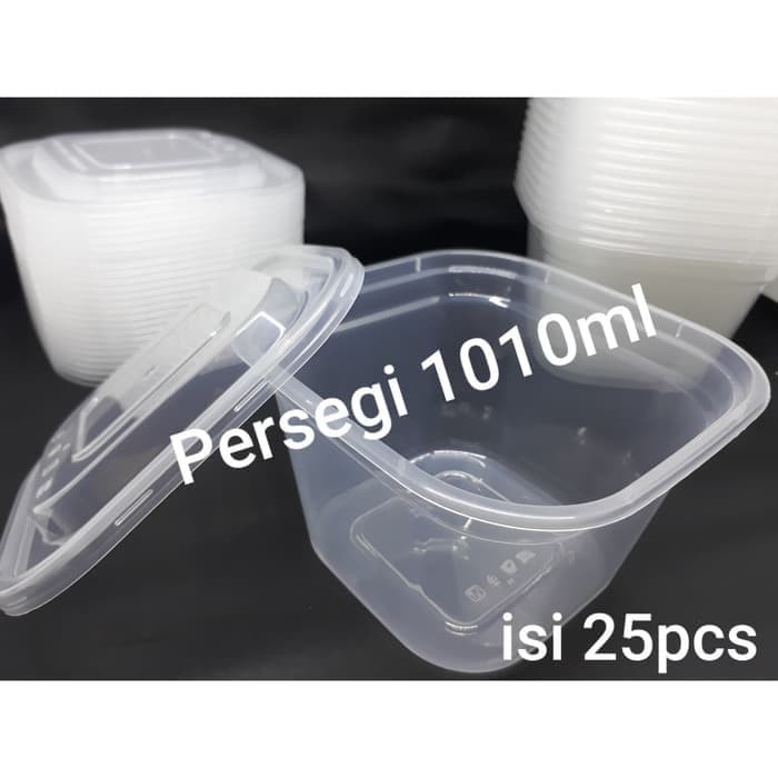 kotak makan plastik 1010 ml SQ / Thinwall container 1010 ml SQ