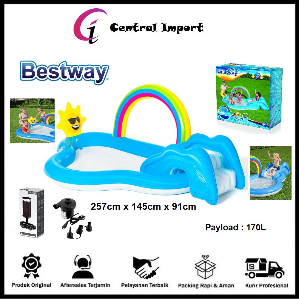 Bestway Kolam Renang Rainbow - Kolam Anak - Kolam Renang - Bestway 53092